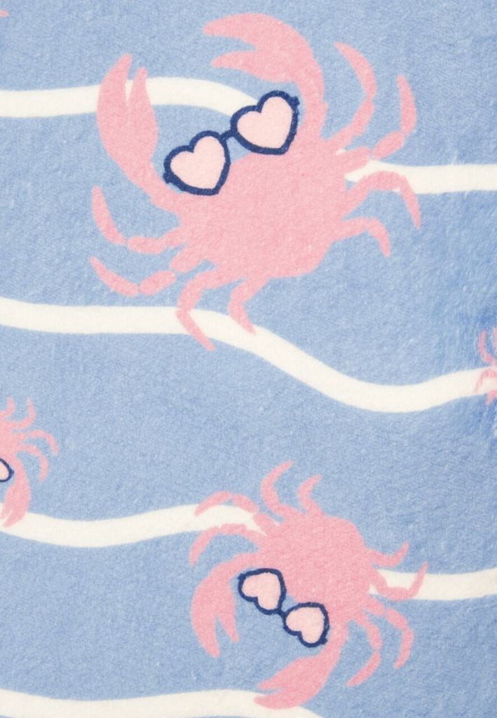 Bademantel Crab Junior Polyesterblau Größe 134/140 Produktbild 7