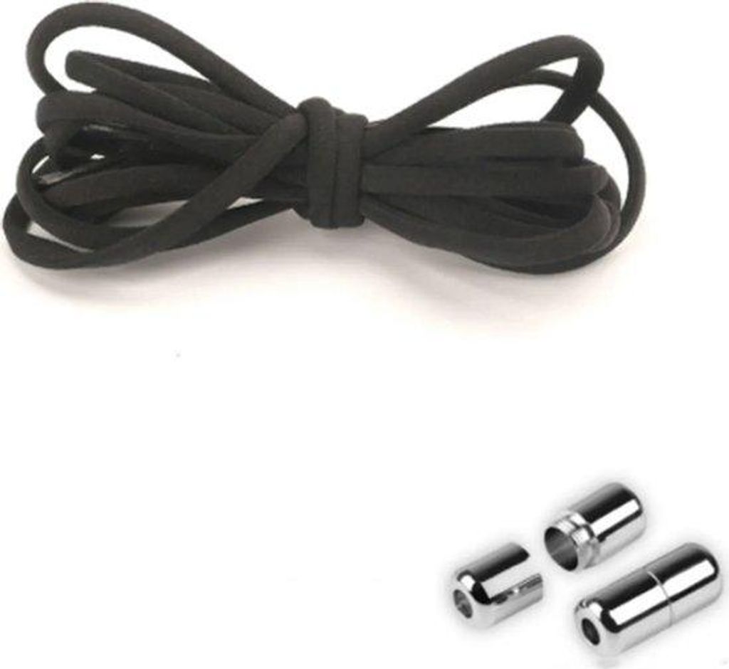 Elastische Verteileinlagen (mit Schnallen), 4er-Pack, schwarz