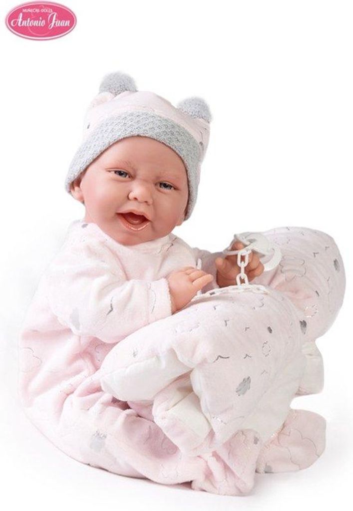 Reborn-poppen Antonio Juan, model Carla, kleur Wolken (40 Productafbeelding 
