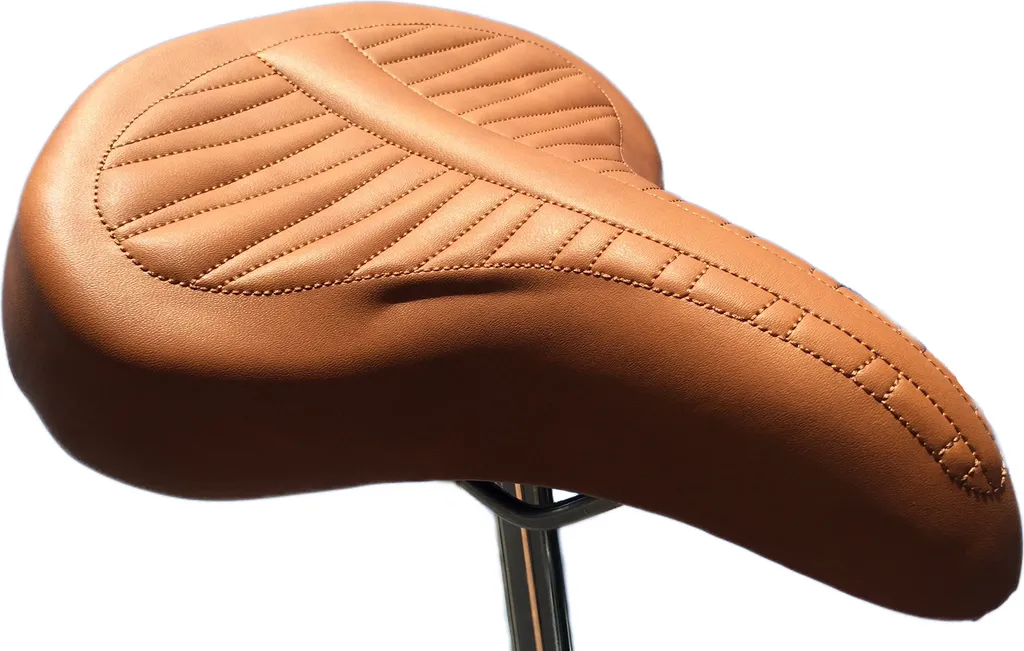 Selle de Vélo Rétro Marron pour Cruiser et Balade Urbaine Style 70s