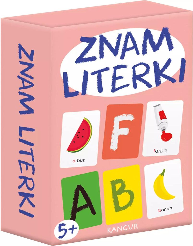 Lernspiel Znam literki für die Jüngsten, 25 Karten mit Buchstaben und Bildern