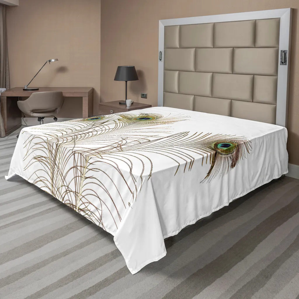 Lenzuolo Morbido ABAKUHAUS 275x260 cm | Piume di Pavone HD