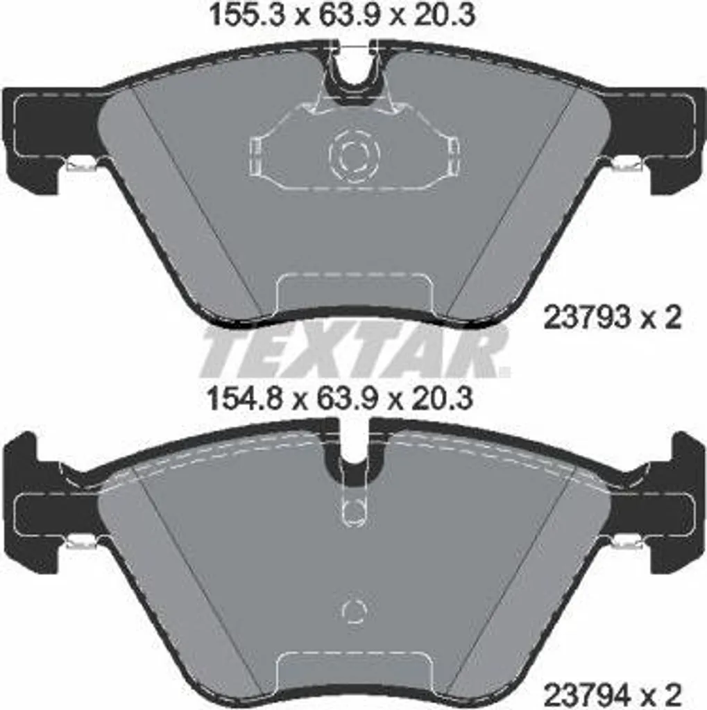 Jeu de plaquettes pour freins à disque compatible BMW Série 5 E60 E61