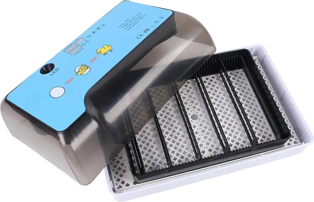 Incubatrice Blu 12 Uova: Cova Automatica per Pulcini e Anatre Felici