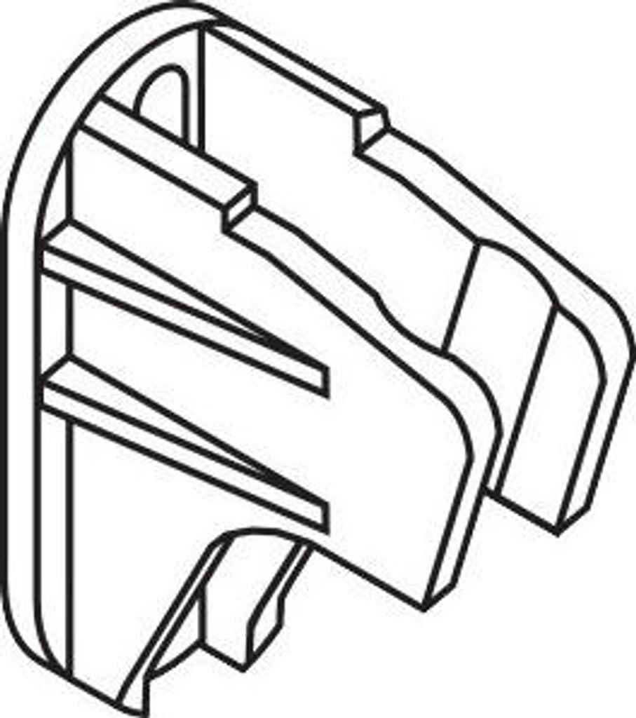 A black and white line drawing of a plumbing fitting.