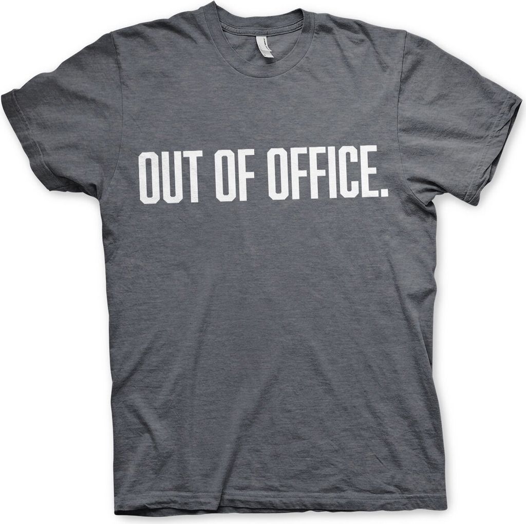 OUT OF OFFICE T-Shirt - Large - Dark-Heather