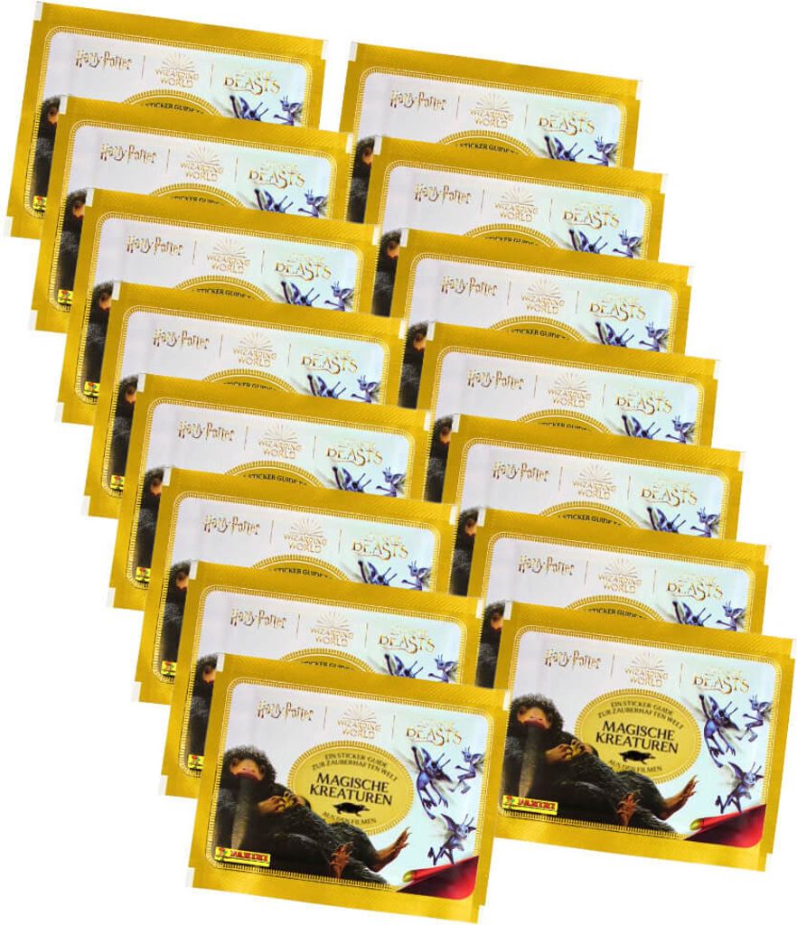 Panini Harry Potter Sticker - Magische Kreaturen (2023) - 15 Tüten Sammelsticker