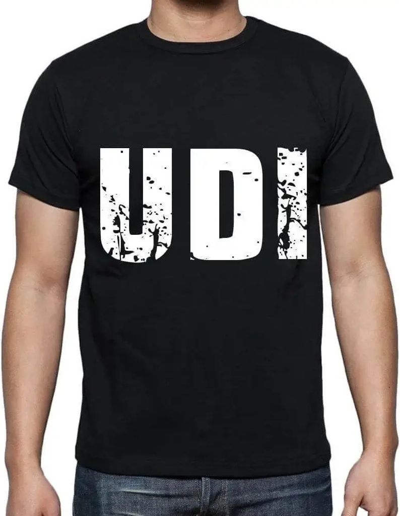 Herren Grafik T-Shirt Udi Öko-Verantwortlich Vintage Jahrgang Kurzarm Lustige Druck Geburtstag Geschenk Mann