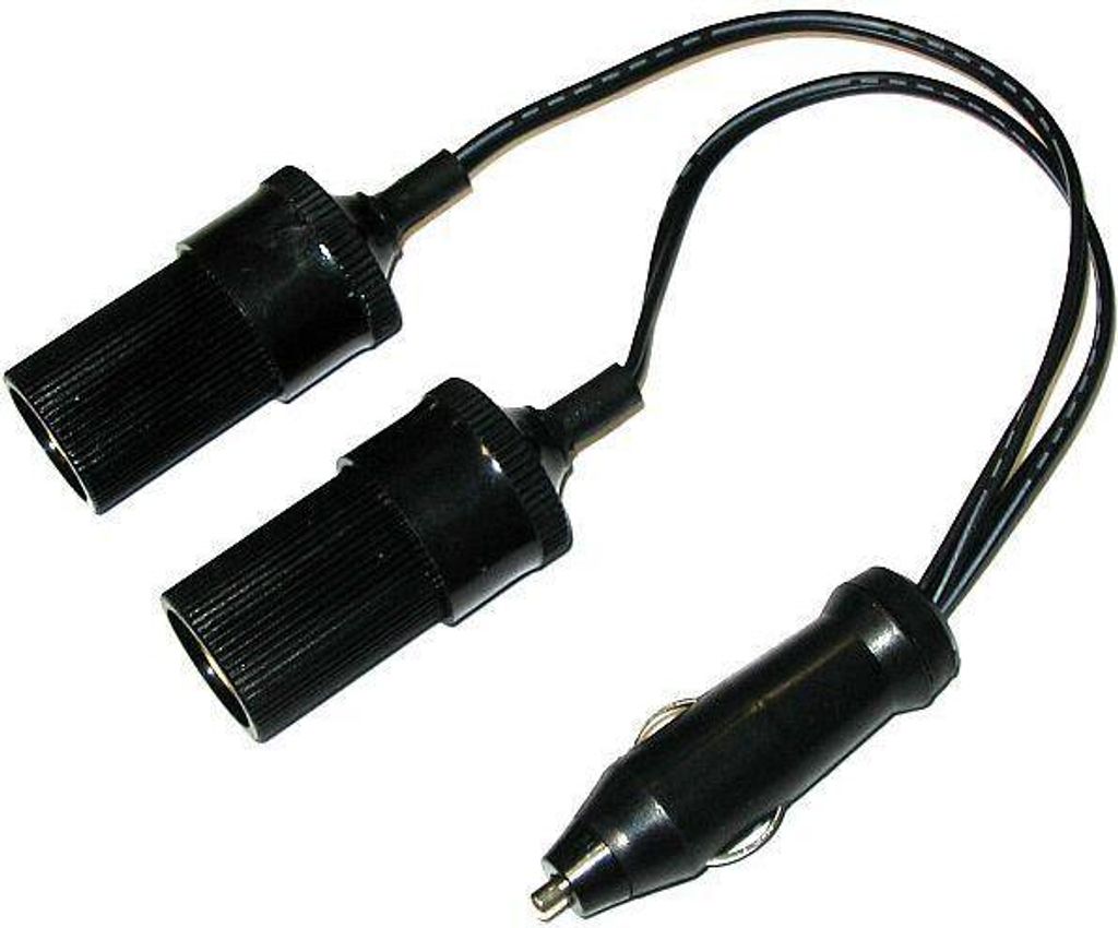 12V Kfz Zigarettenanzünder-Verteiler 2fach 20cm YH6626 Produktbild 