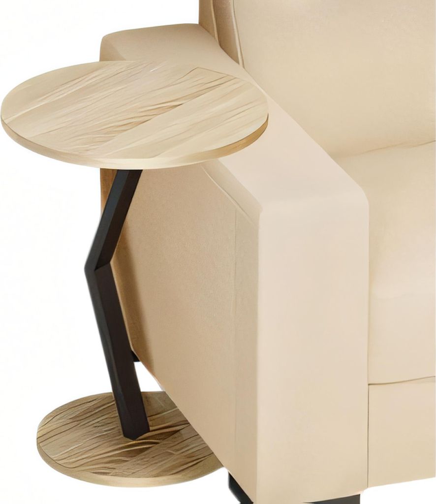 Beistelltisch aus Holz in Braun modern eleganter Wohnstil