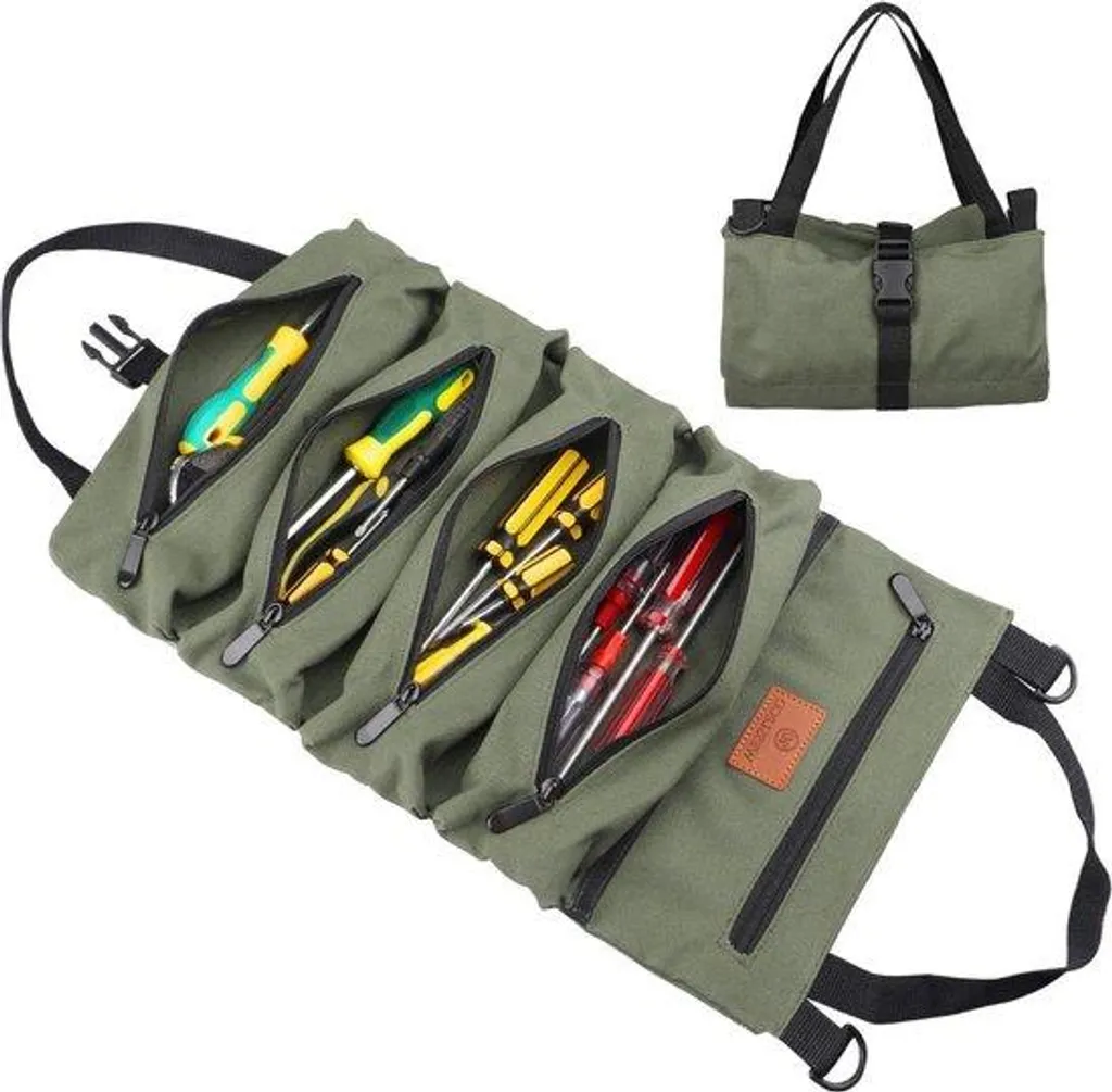 Sac de voyage pour weekend et sport en toile verte multifonction - 50cm