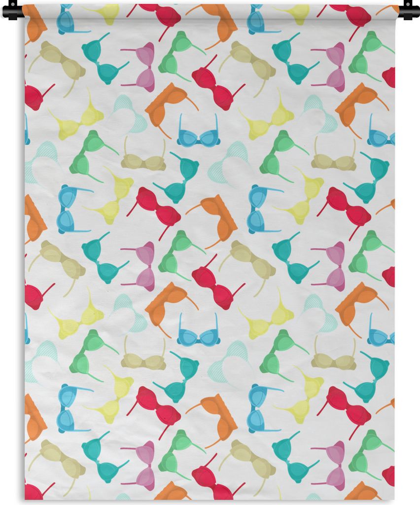 MuchoWow Wandteppich Wandbehang BH - Regenbogen - Frauen - Muster 150x200 cm Tapisserie Dekoration Wandtuch - Wandaufhängung - Moderner