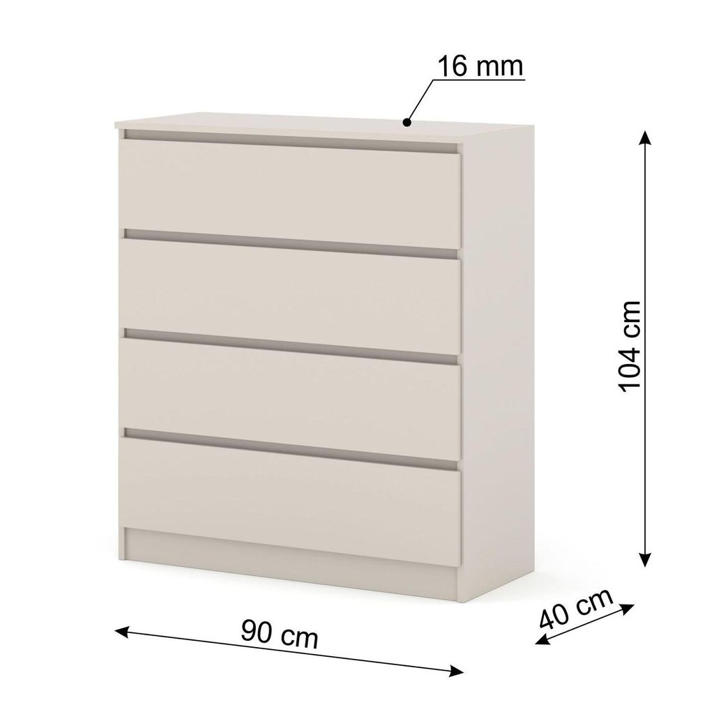 Credenza MAJA S4 90 cm KASCHMIR Credenza alta Immagine del prodotto 
