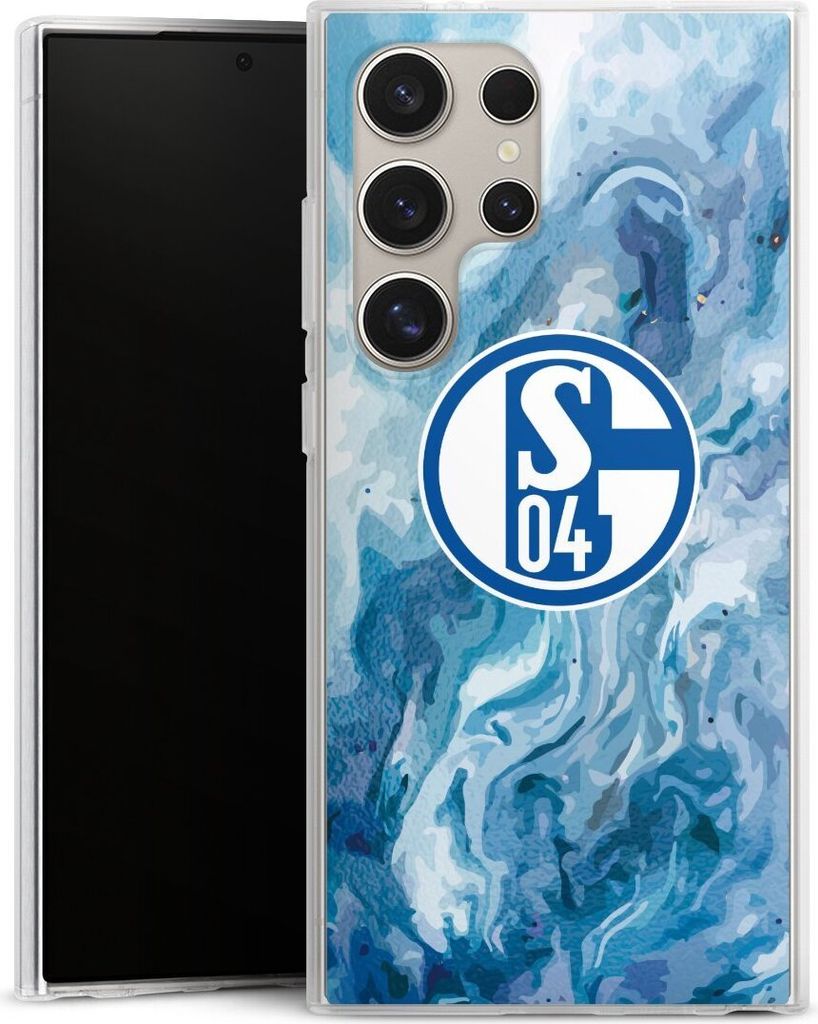 DeinDesign Handyhülle für Samsung Galaxy S24 Ultra Silikon Hülle Case Smartphone Schutzhülle FC Schalke 04 Fanartikel Logo