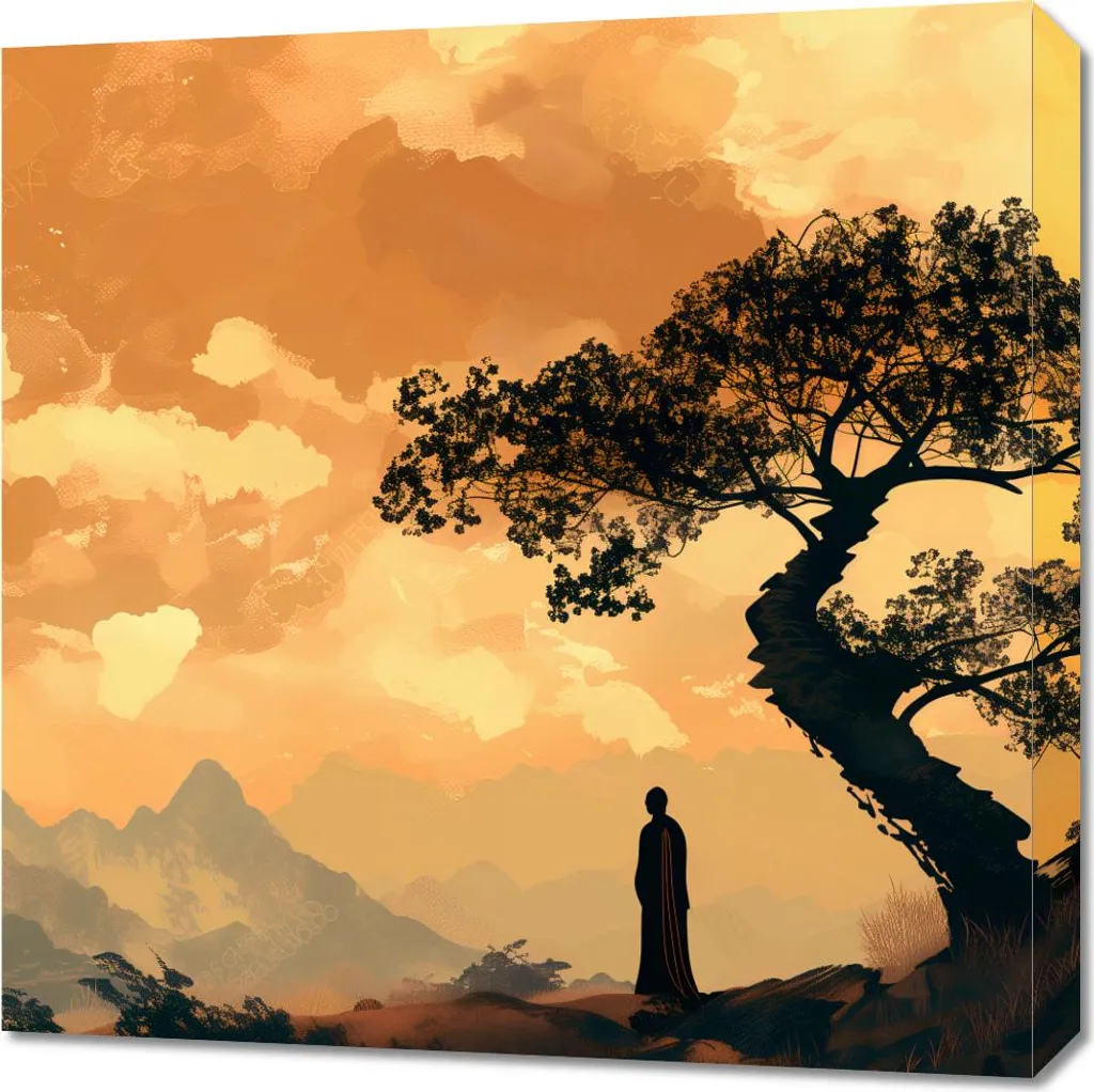 Vendita Quadro Zen 60x60 per Bagno e Spa - Tela con Telaio Legno