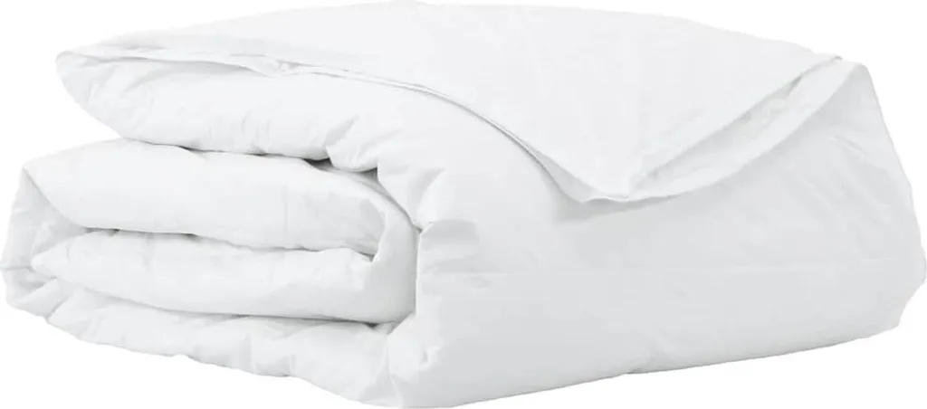 Piumino Matrimoniale vidaXL 2 in 1 in Piuma - Bianco 200x200 cm