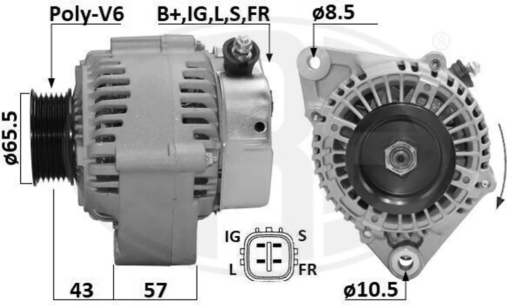 Alternateur pour Prelude et Shuttle RA pour résoudre les pannes de batterie