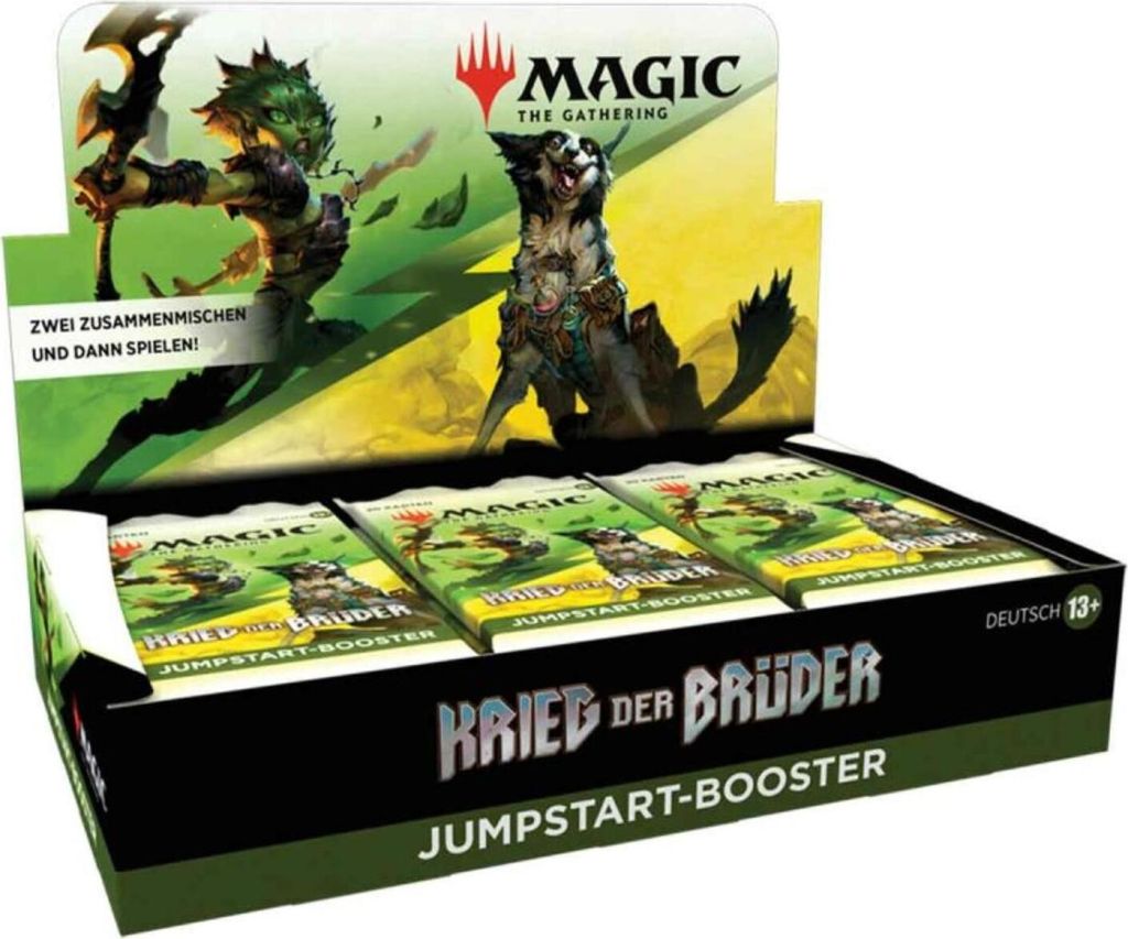 Wizards of the Coast Magic the Gathering Krieg der Brüder Jumpstart-Booster Display (18) deutsch