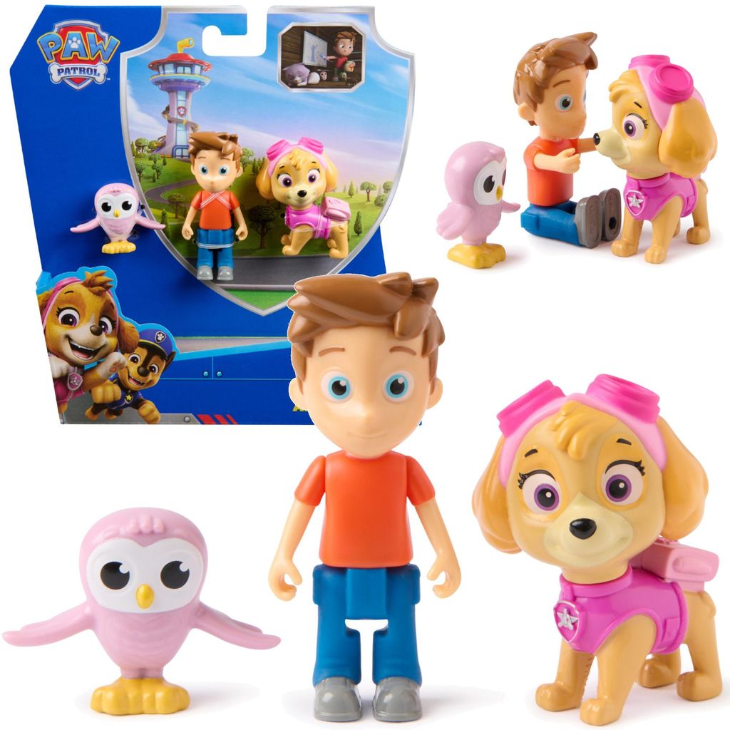 Paw Patrol 3 Figuren Skye Alex Porter und Owl Bay Produktbild 
