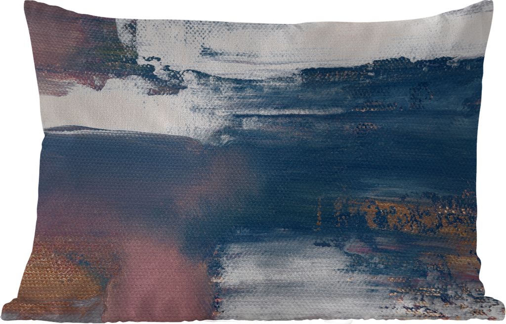 MuchoWow Outdoor Kissen - Abstrakt - Malerei - Design - 50x30 cm - Wetterfest - Lounge Kissen - Sofa kissen - Wohnzimmer Dekoration