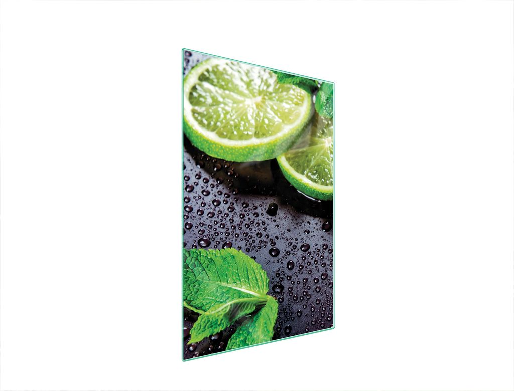 Herdabdeckplatte 35x52 Glaskeramikkochfeld Abdeckung Spritzschutz Glasplatte Deko Schneidebrett Limette Grün