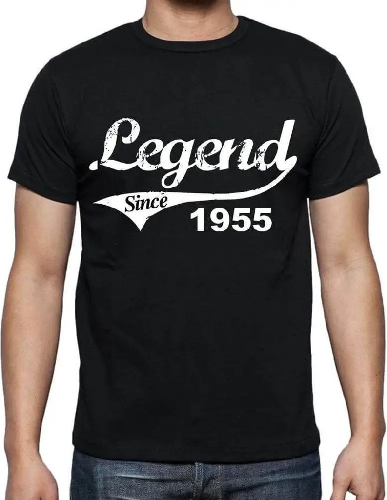 Herren Grafik T-Shirt Legende seit 1955 – Legend Since 1955 – Geschenk 69. Geburtstag Jahrestag 69 Jahre Jubiläum 69 Jährige Mann Jahrgang 1955