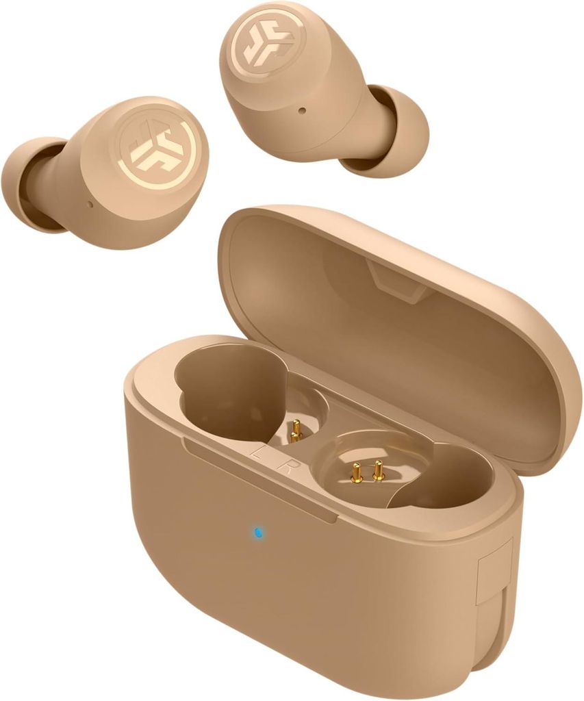 JLab Go Air Pop+ In-Ear Kopfhörer kabellos Bluetooth 5.3, True Wireless Earbuds mit Mikrofon, USB-C Ladecase, 35+ Std, Dual Connect, EQ3 Sound
