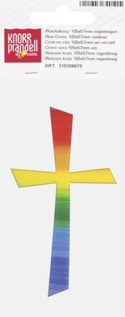 KNORR PRANDELL 218306570 Wachskreuz 105 x 57 mm regenbogen