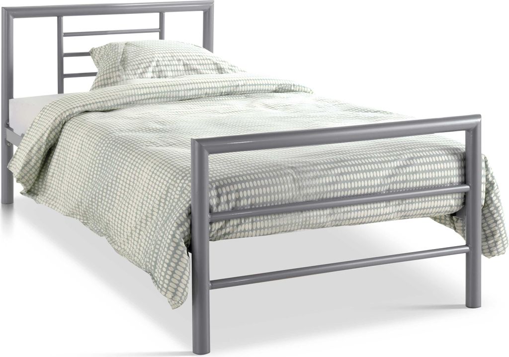 Bett Sandro 90 x 200 cm - grau