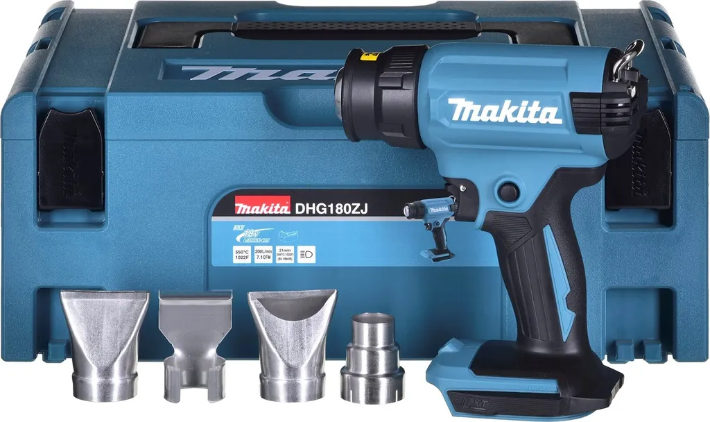 Makita DHG180ZJ Décapeur Thermique 18V LXT 550°C en Coffret Makpac