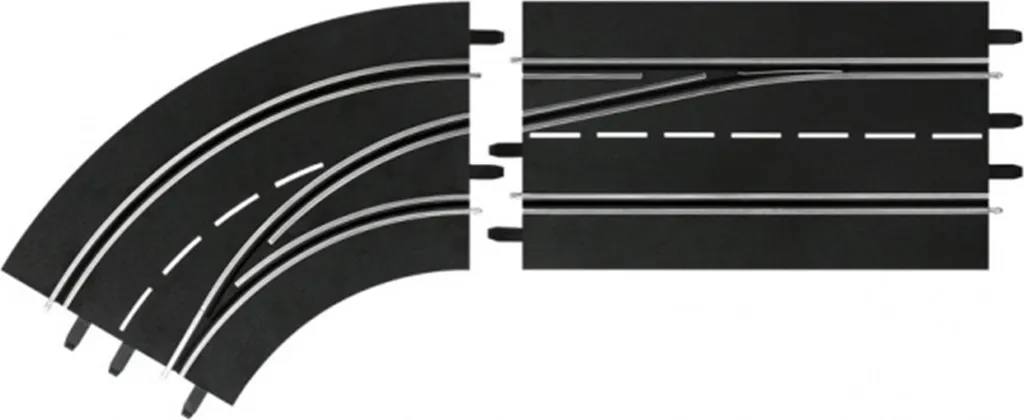 Rail de Dépassement en Courbe Carrera Digital pour Circuit 132 et 124