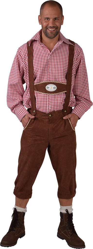 M212210-32-S braun Herren Tiroler Hose Bayernhose Gr.S