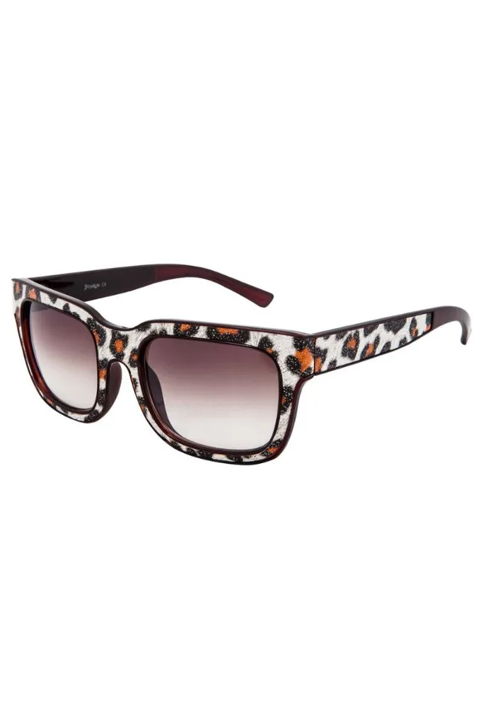Occhiali da Sole Donna Squadrati Marroni Cheetah - Stile Vintage Urban
