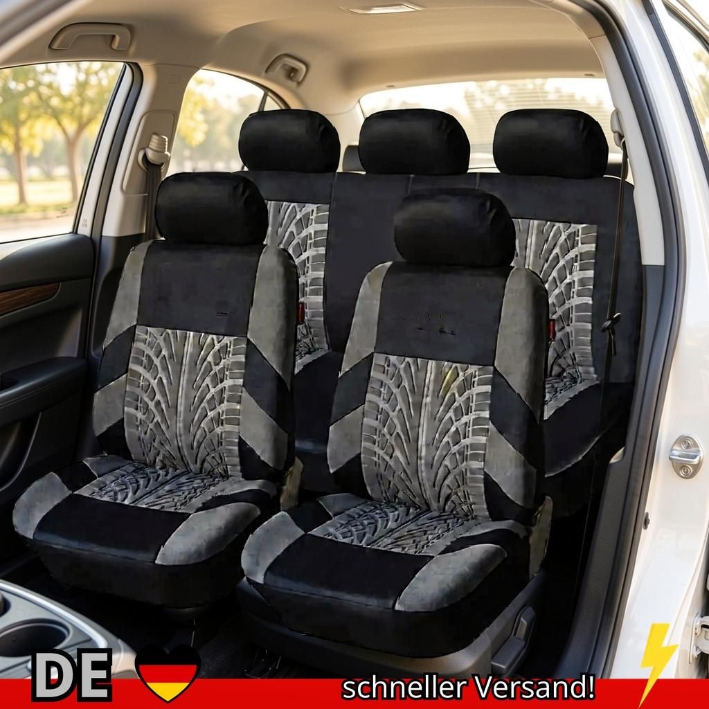 Autositzbezüge Set Komplett Vordersitze Rückbank