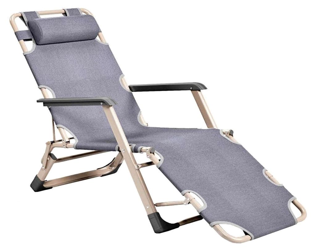 Klappbarer Loungesessel für Schwerelosigkeit, bequemer Gartenliegestuhl, atmungsaktiv, für Strand, Terrasse, Garten, Camping, Outdoor, Blau