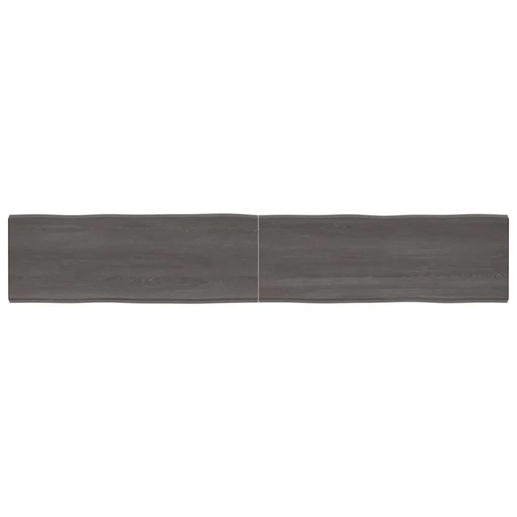 Piano del tavolo 220x40x(2-6) cm in legno massiccio trattato bordo albero
