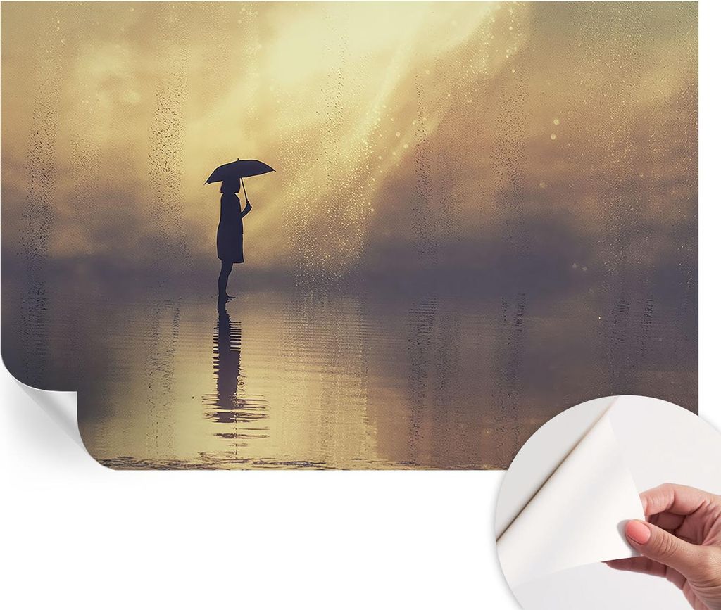 Selbstklebende Wandtapete - Dekorative Tapete für Wohnzimmer - Klebefolie für Wandbilder - Tapetenfolie für Wanddekoration - 104x70 cm - Mysteri...