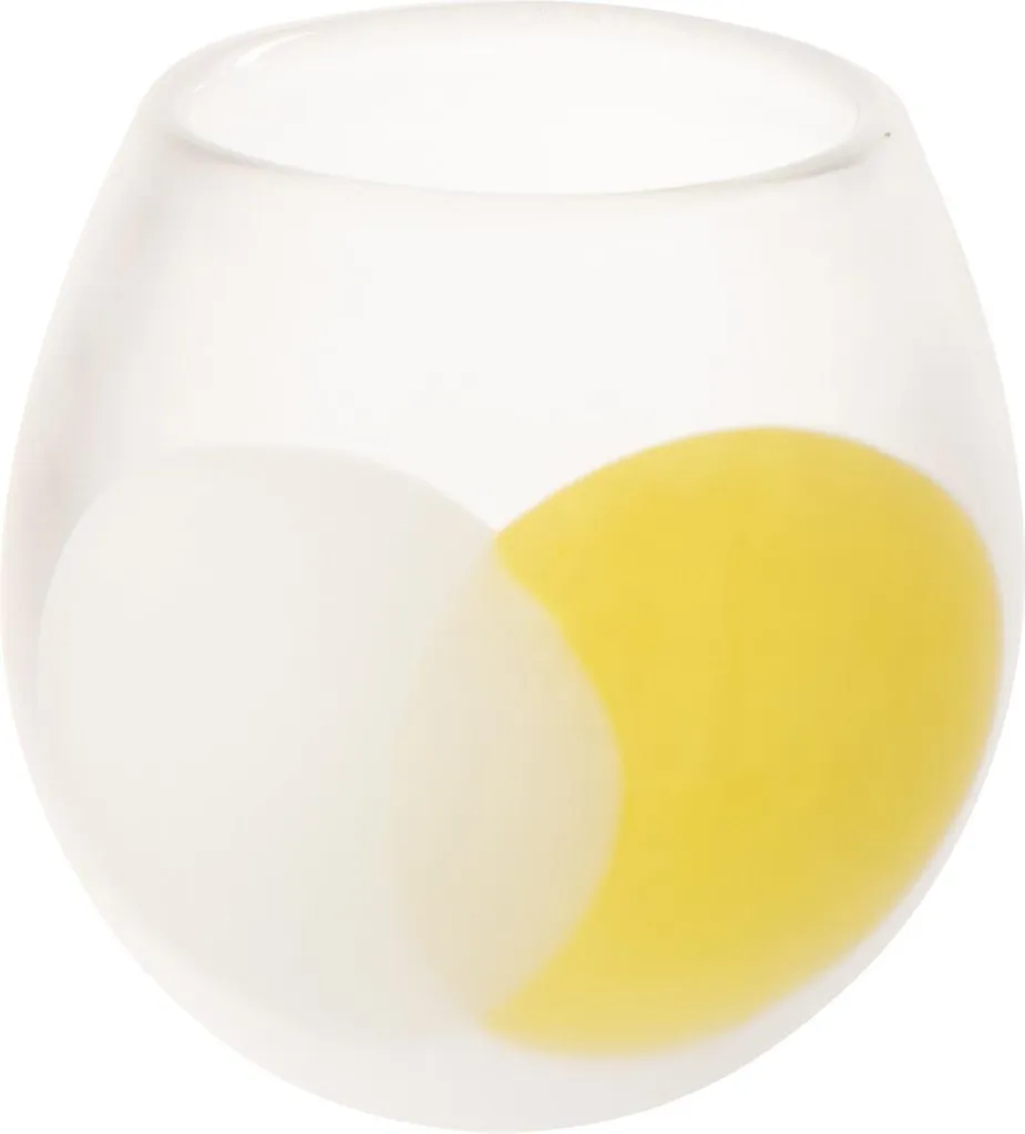 Bougeoir photophore rond en verre coloré J-Line Ball décor de table chic