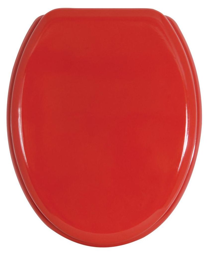 MSV 3700703993414, Verlängert, Harter Toilettensitz, Rot, Produktbild 