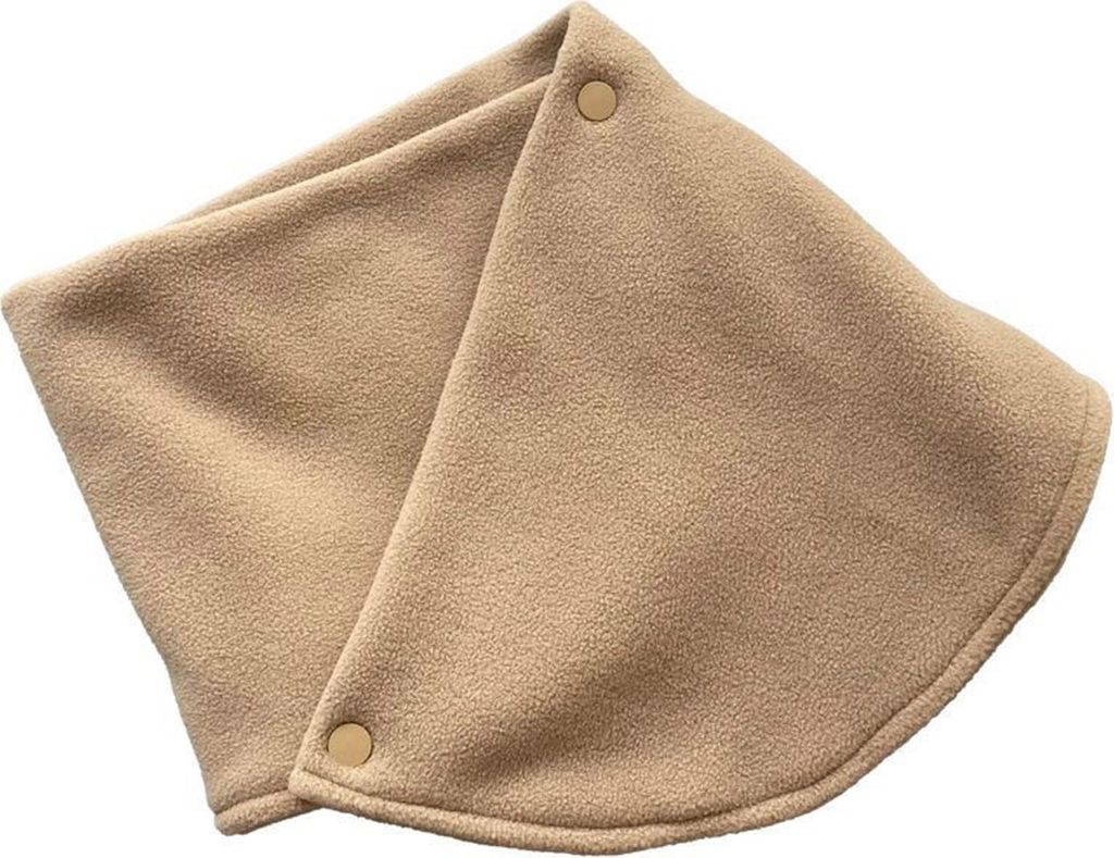 Einfarbiger Schal für Damen, verdickter Samt, warmer Schal mit Knopfverschluss, schnelltrocknender, schweißabsorbierender Wickelschal