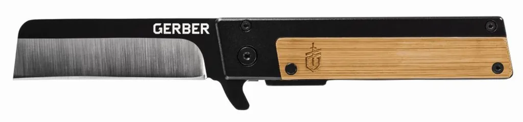 Gerber Quadrant Couteau EDC avec manche bois de bambou et lame 1050249