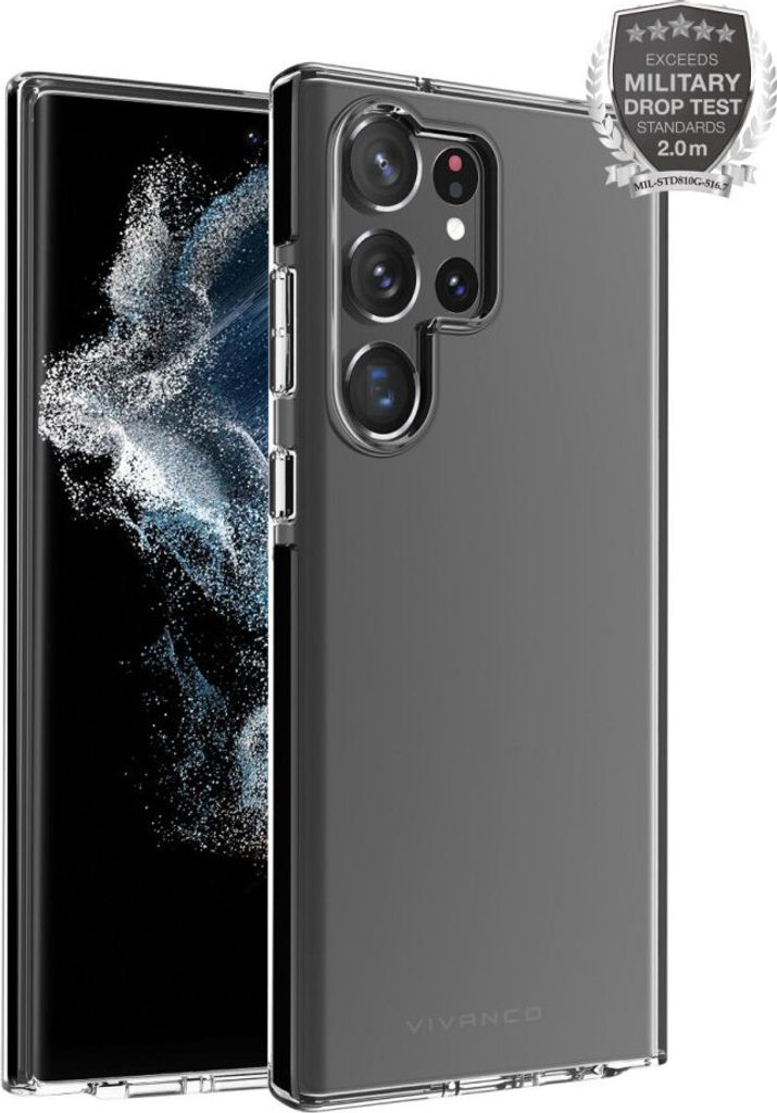 Rock Solid, Anti Shock Schutzhülle für Samsung Galaxy S23 Ultra Transparent (63516) Handyhülle