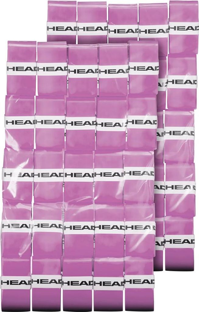 Head Racket Prime Tour Clear Polybag Tennis-overgrip 50 Einheiten Lila Lila One Size