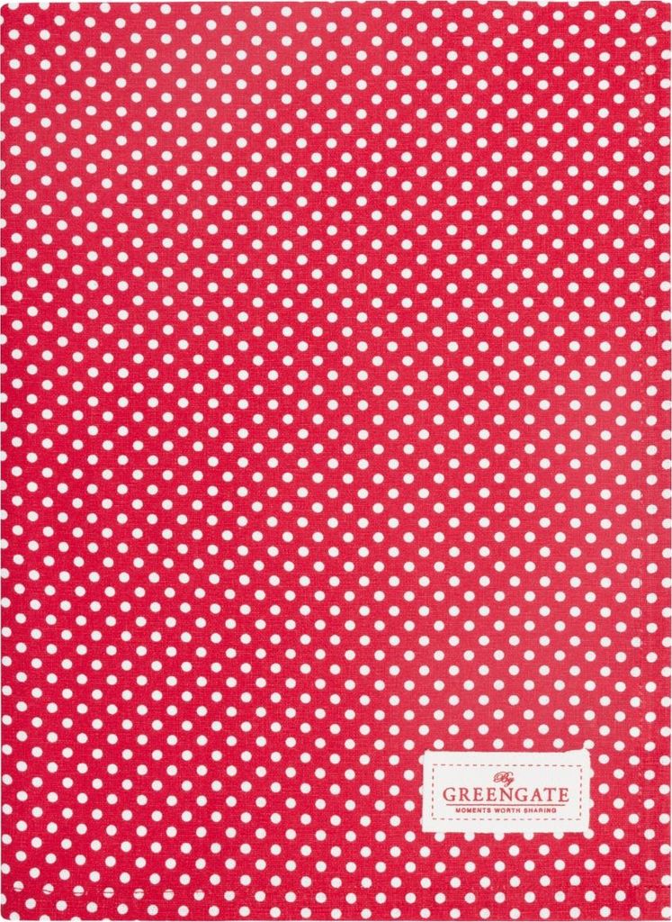Greengate Dotty Red Geschirrtuch