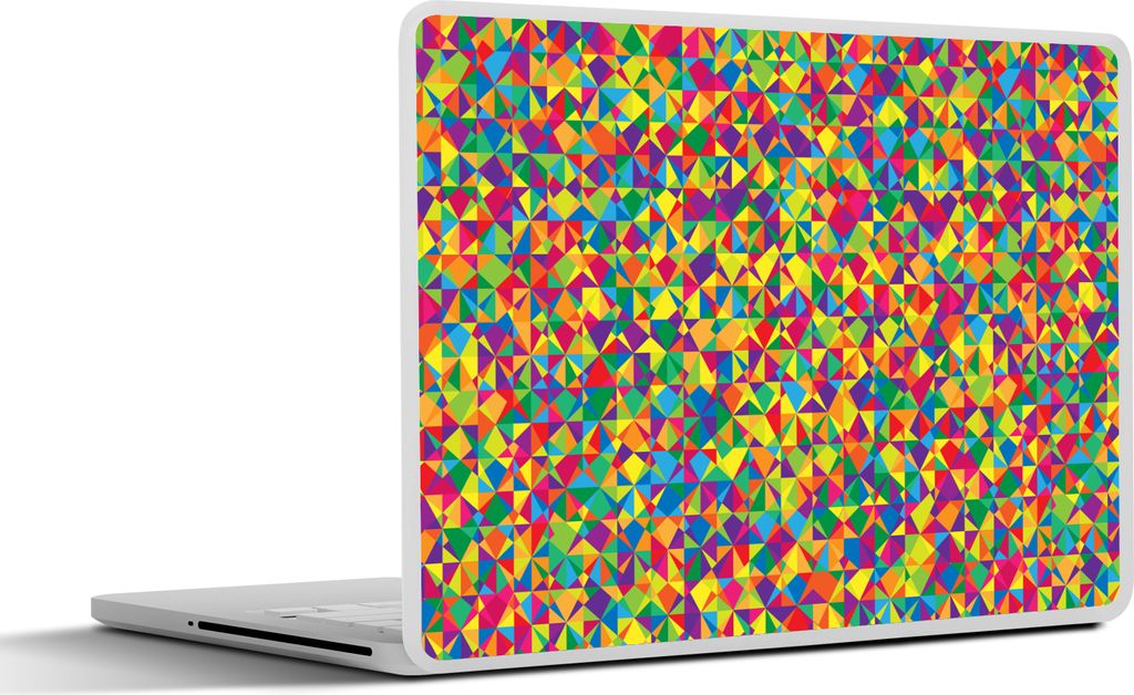 MuchoWow Laptop Aufkleber Sticker Cover Muster - Farben - Regenbogen - Abstrakt 31x22.5 cm - Laptop-Deko