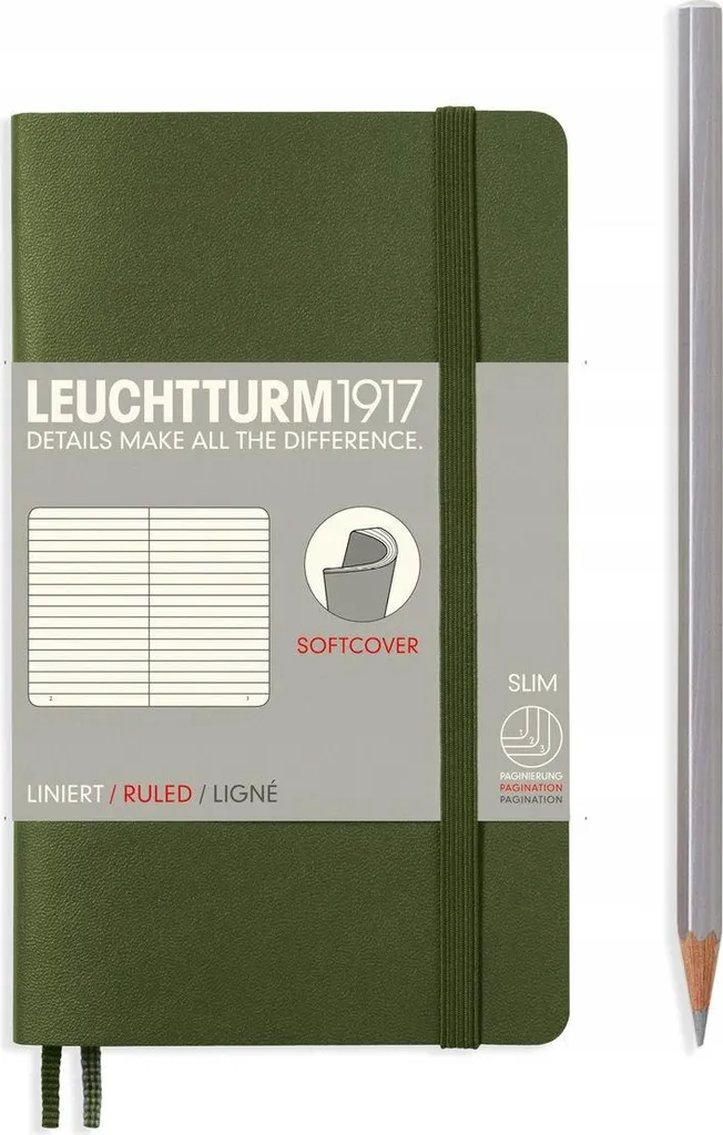 Quaderno LEUCHTTURM1917 A6 Pocket Softcover: Ideale per Studenti