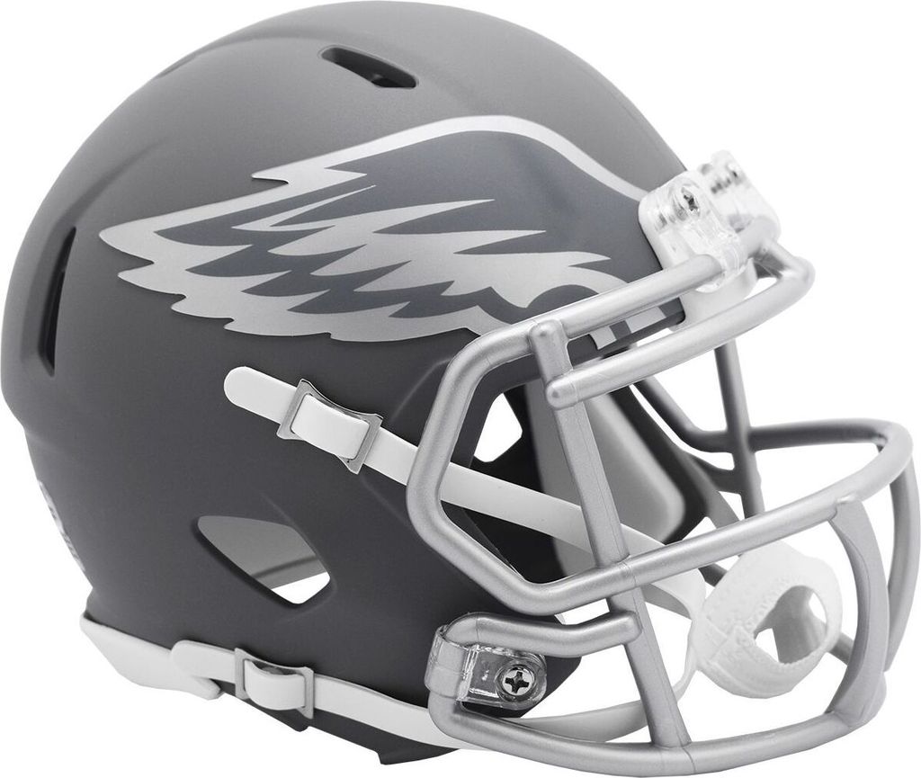 Riddell Speed Mini Football Helm SLATE Philadelphia Eagles