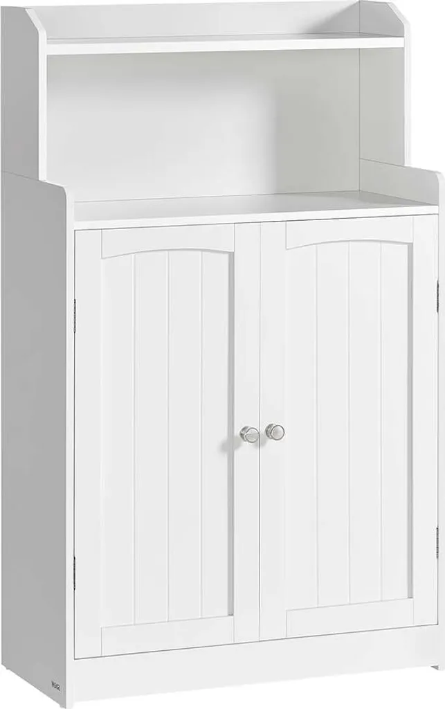 Armoire de salle de bain 2 portes blanc nuage - Colonne de rangement