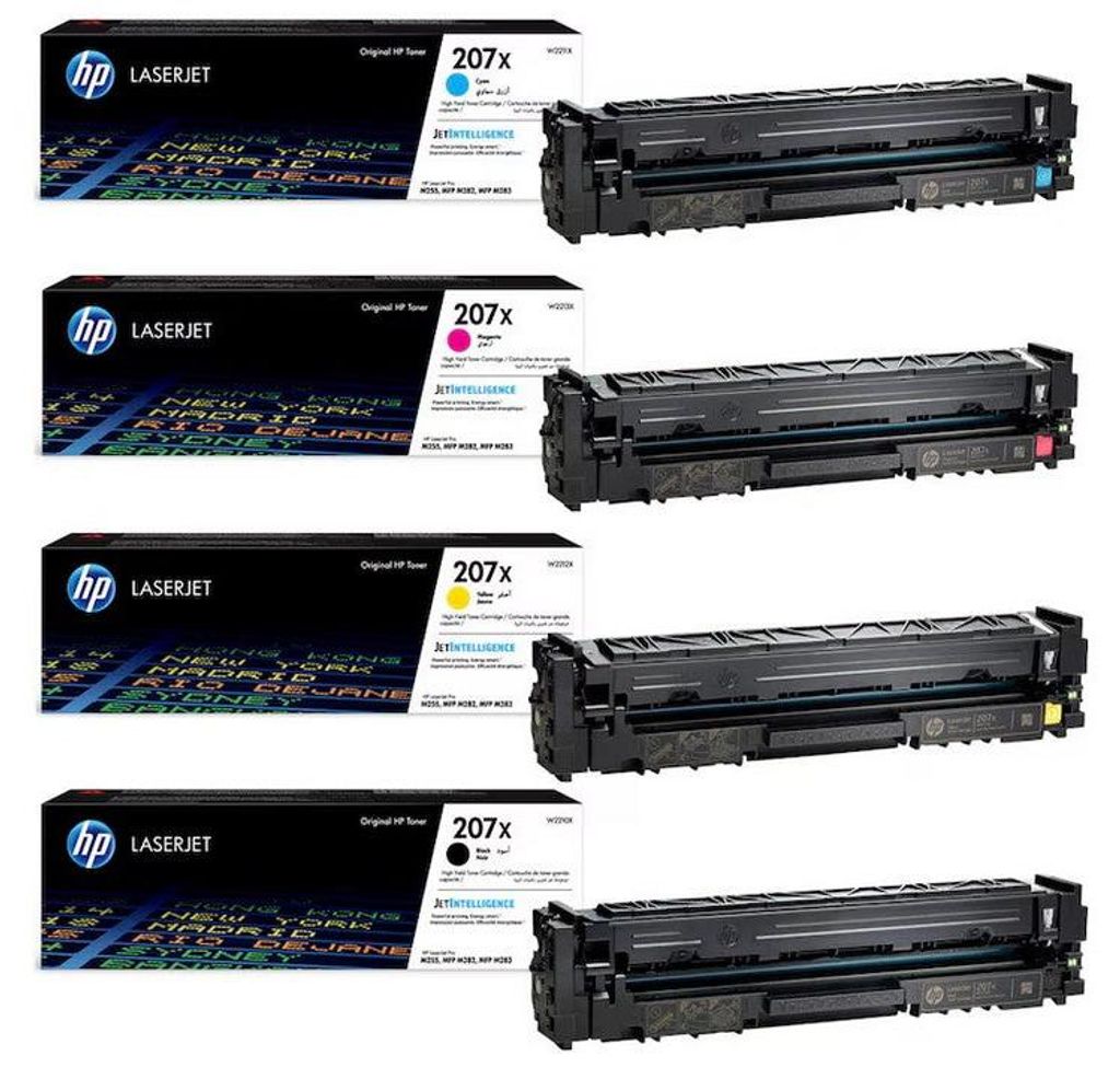 Original HP 207X Set 4 Toner Pro M282 nw  M283 fdn  M255 nw Produktbild 