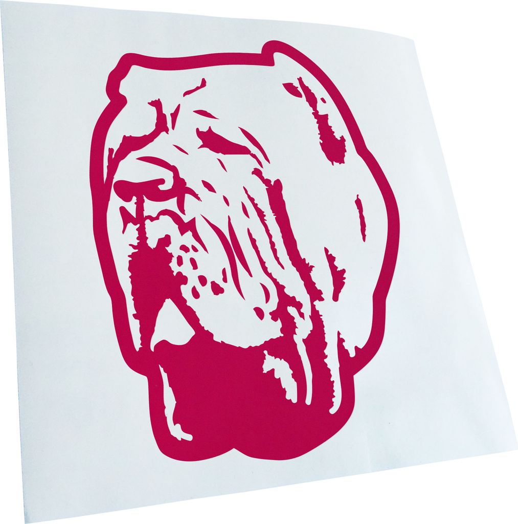 Kiwistar - Autoaufkleber - neapolitan mastiff Hund - Pink - 30x23cm - Aufkleber für Auto, Laptop, Fahrrad, LKW, Motorrad mehrfarbig JDM Decal Racing